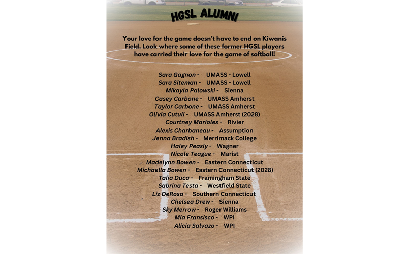 HGSL Alumni- College Athletes!